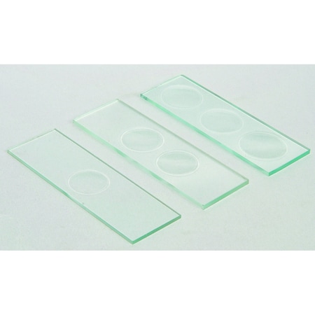 United Scientific Concavity Slides, Glass, 3 Concavities, 12PK CS3X13-PK/12